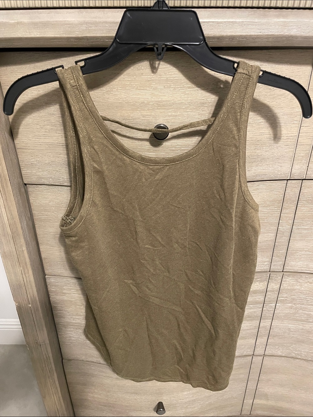 Chaser Women’s Olive Tank Top - Classic Scoop Neck